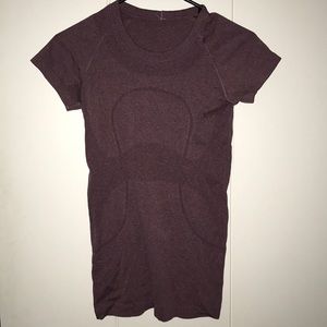 Brand new red Lululemon workout shirt